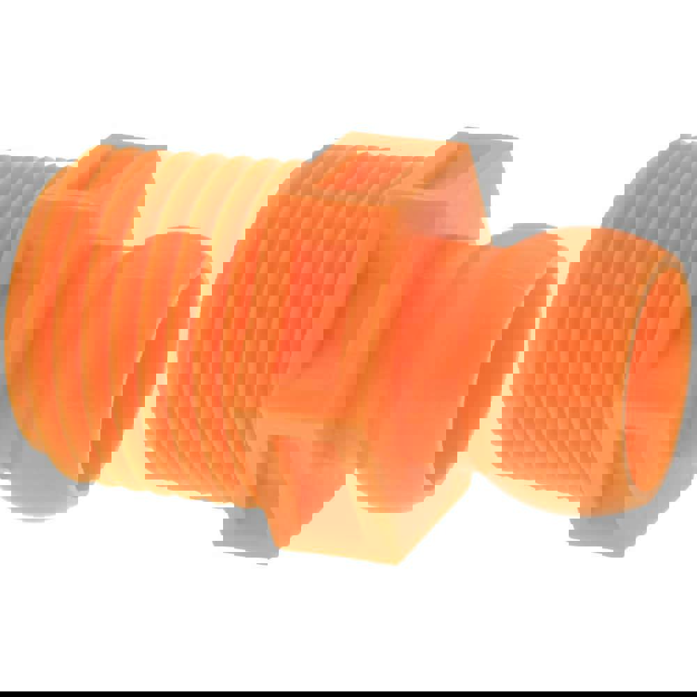 Coolant Hose Adapters, Connectors & Sockets; Product Type: Pipe Thread Connector ; Hose Inside Diameter (Inch): 3/8 ; Connection Type: Male x Female ; Body Material: POM ; Thread Standard: BSPT ; Thread Size: 1/2 in